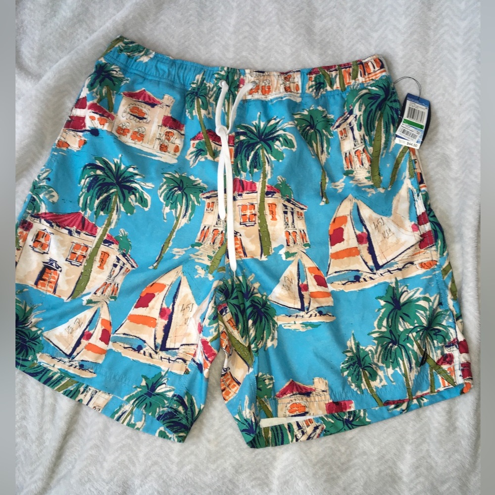 Nautica Swim Trunks Sz Large